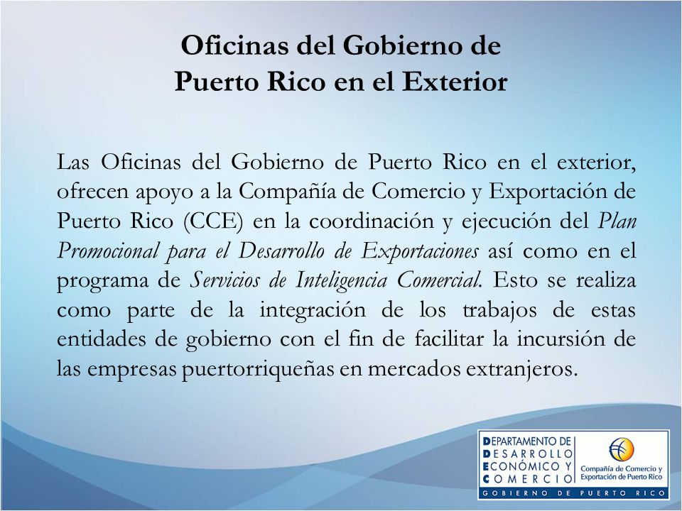 Oficinas del Gobierno de Puerto Rico en el Exterior