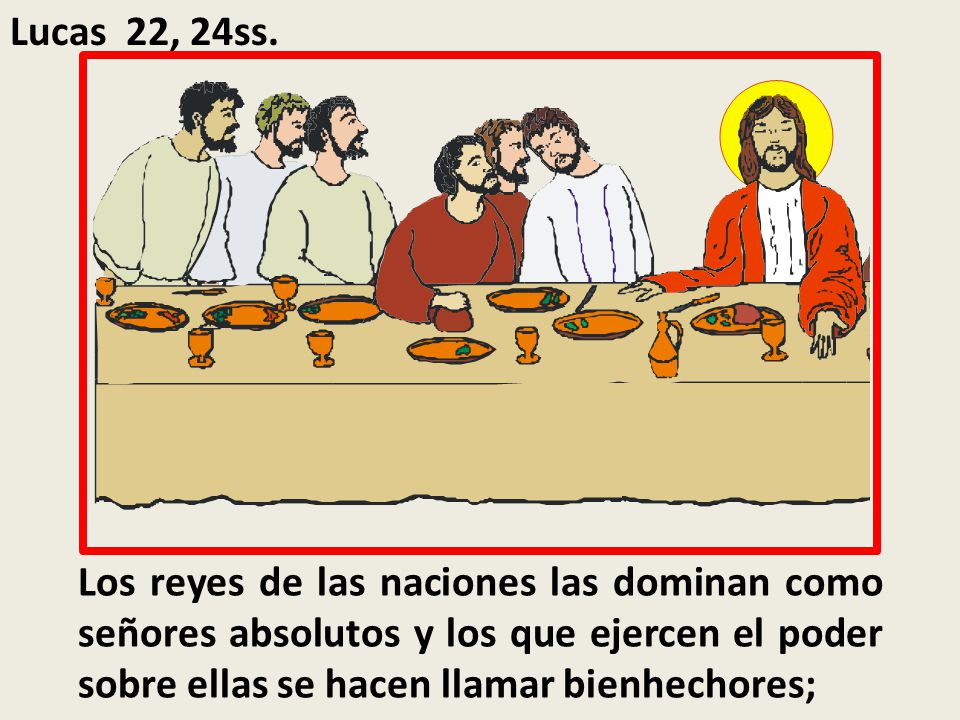 Lucas 22, 24ss.