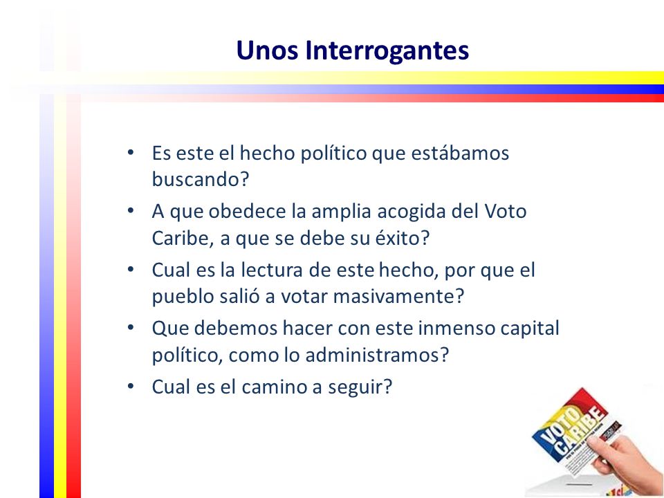 Unos Interrogantes Es este el hecho político que estábamos buscando
