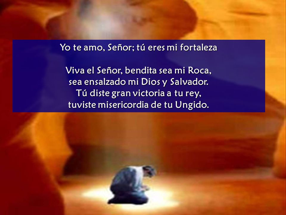 Yo te amo, Señor; tú eres mi fortaleza