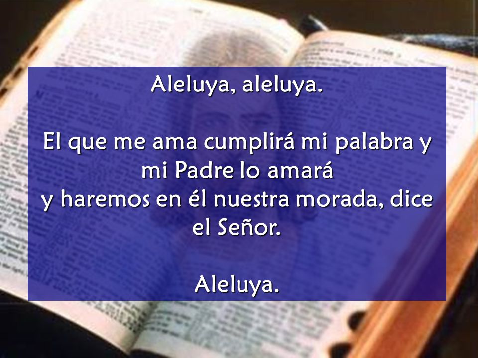 El que me ama cumplirá mi palabra y mi Padre lo amará