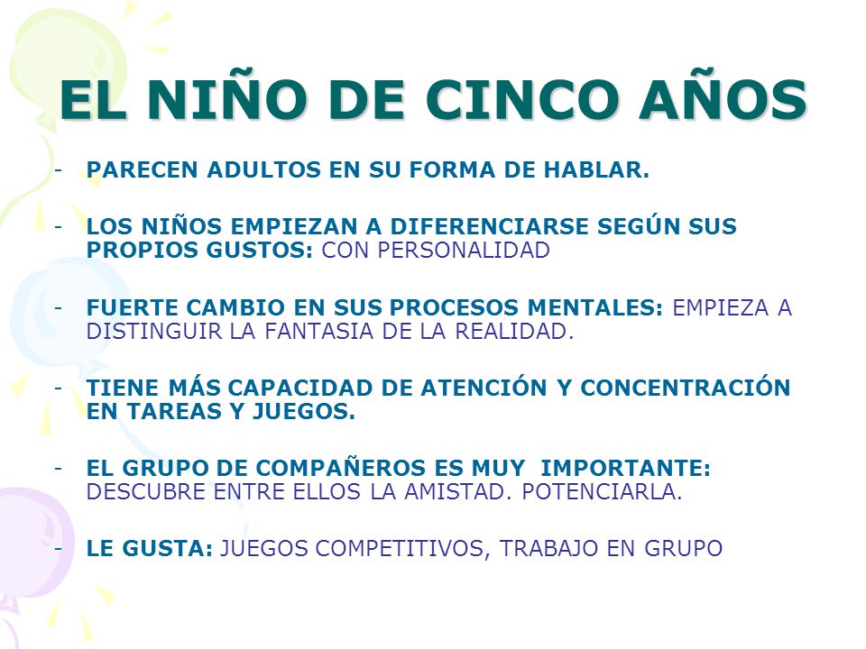 EL NIÑO DE CINCO AÑOS PARECEN ADULTOS EN SU FORMA DE HABLAR.