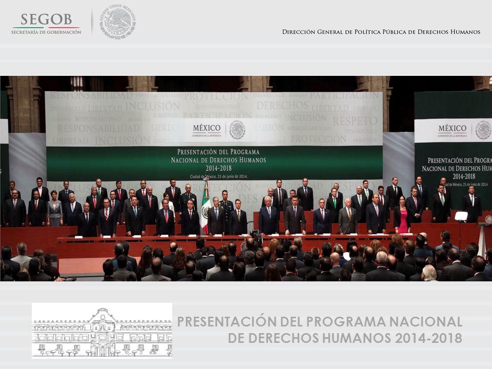 PRESENTACIÓN DEL PROGRAMA NACIONAL