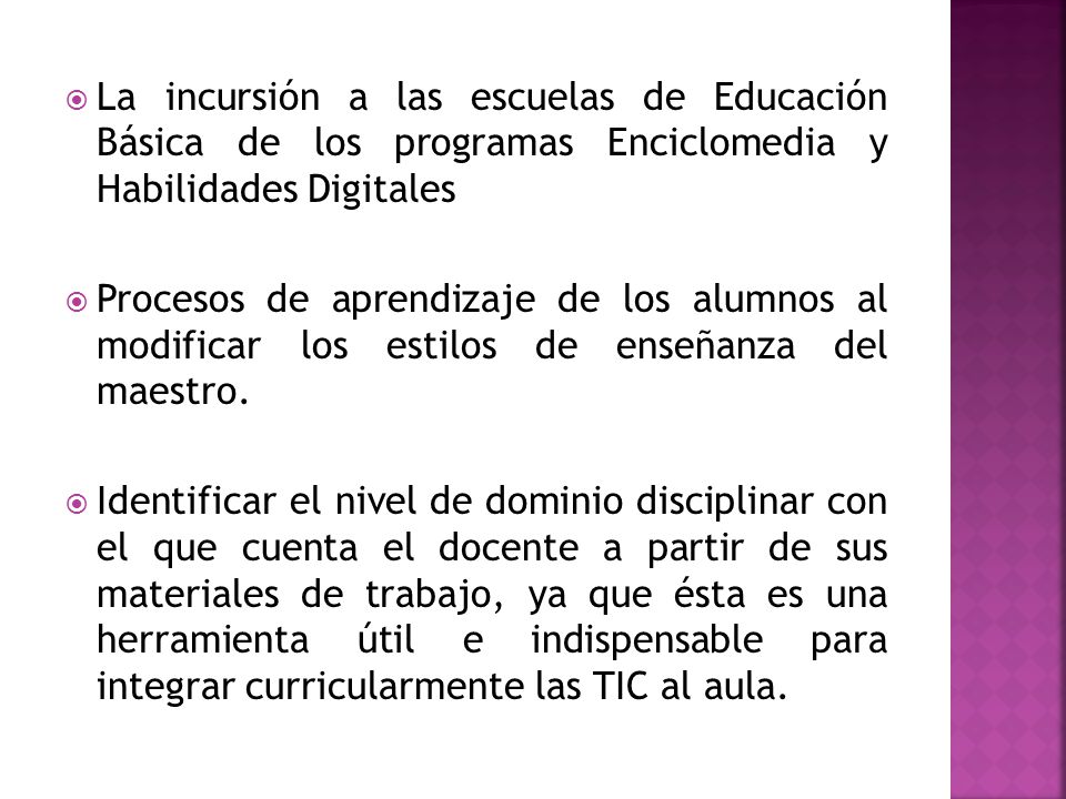 La incursión a las escuelas de Educación Básica de los programas Enciclomedia y Habilidades Digitales