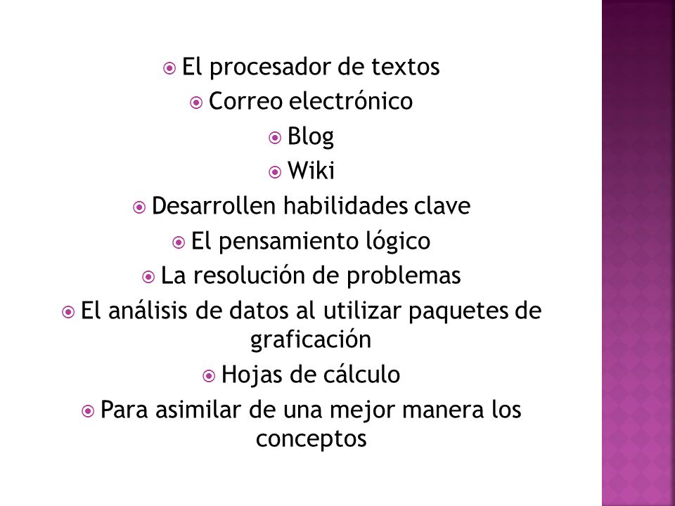 El procesador de textos Correo electrónico Blog Wiki