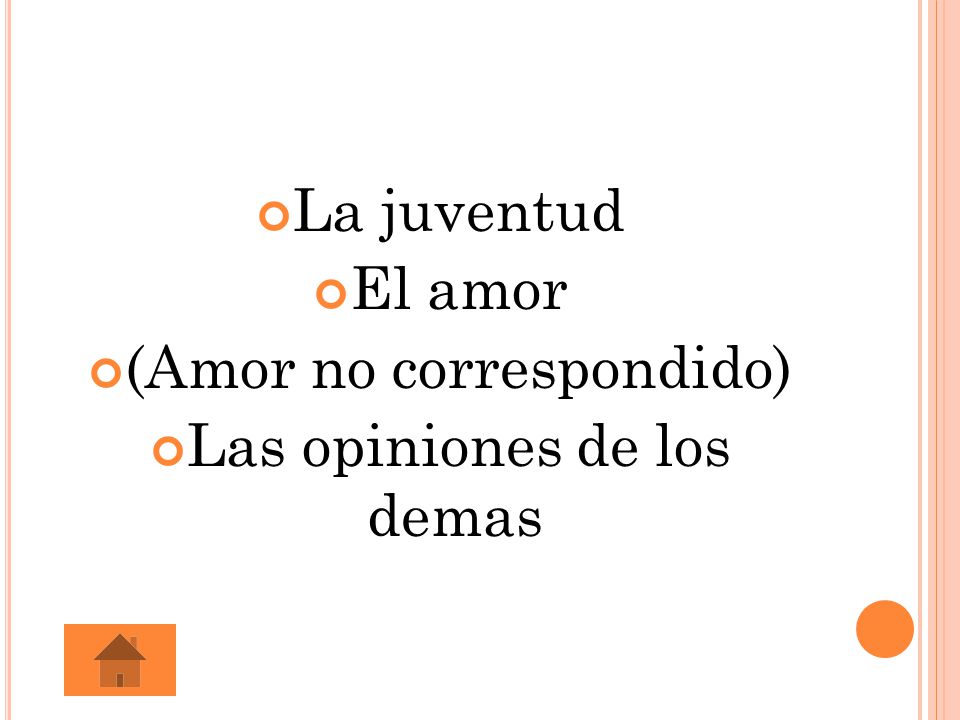 (Amor no correspondido) Las opiniones de los demas