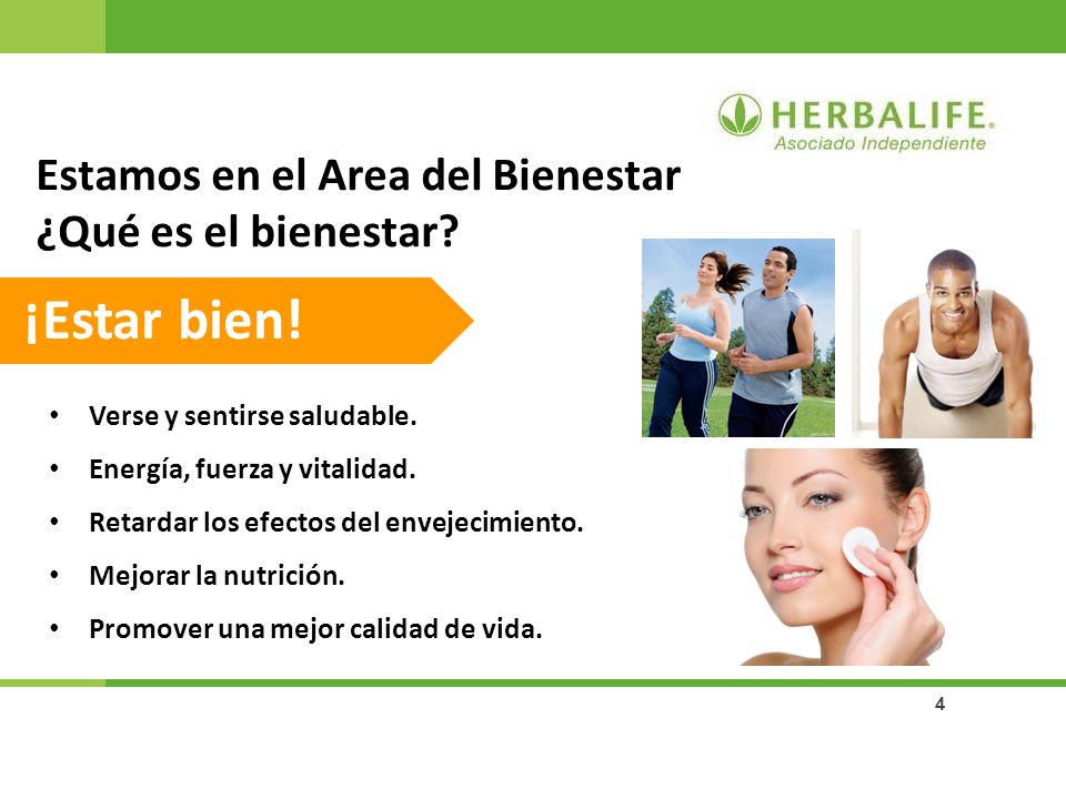 ¡Estar bien! Estamos en el Area del Bienestar ¿Qué es el bienestar