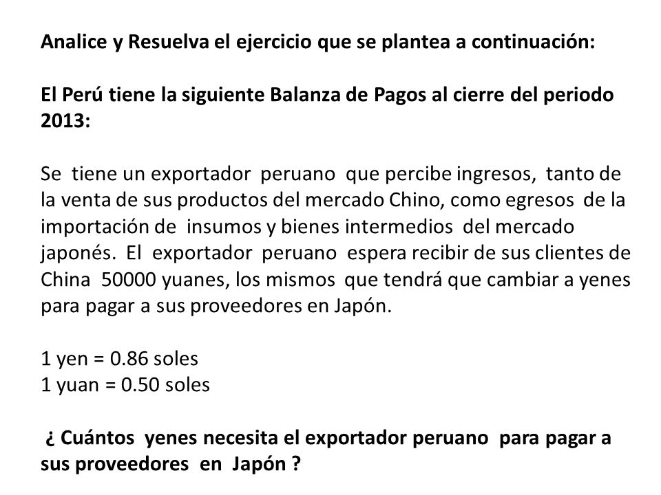 Analice y Resuelva el ejercicio que se plantea a continuación: