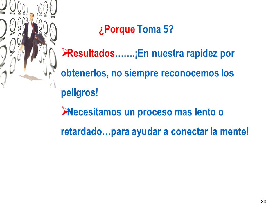 ¿Porque Toma 5 Resultados…….¡En nuestra rapidez por obtenerlos, no siempre reconocemos los peligros!