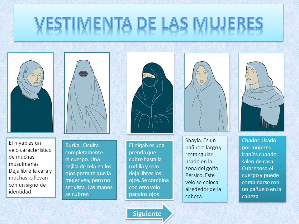 Vestimenta de las mujeres