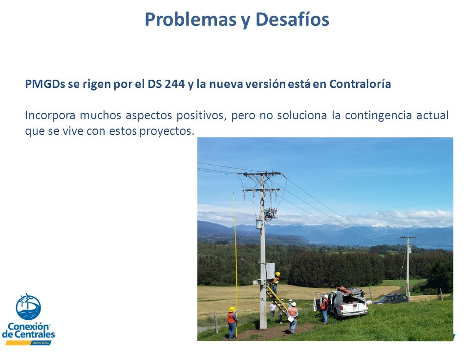 Problemas y Desafíos PMGDs se rigen por el DS 244 y la nueva versión está en Contraloría.
