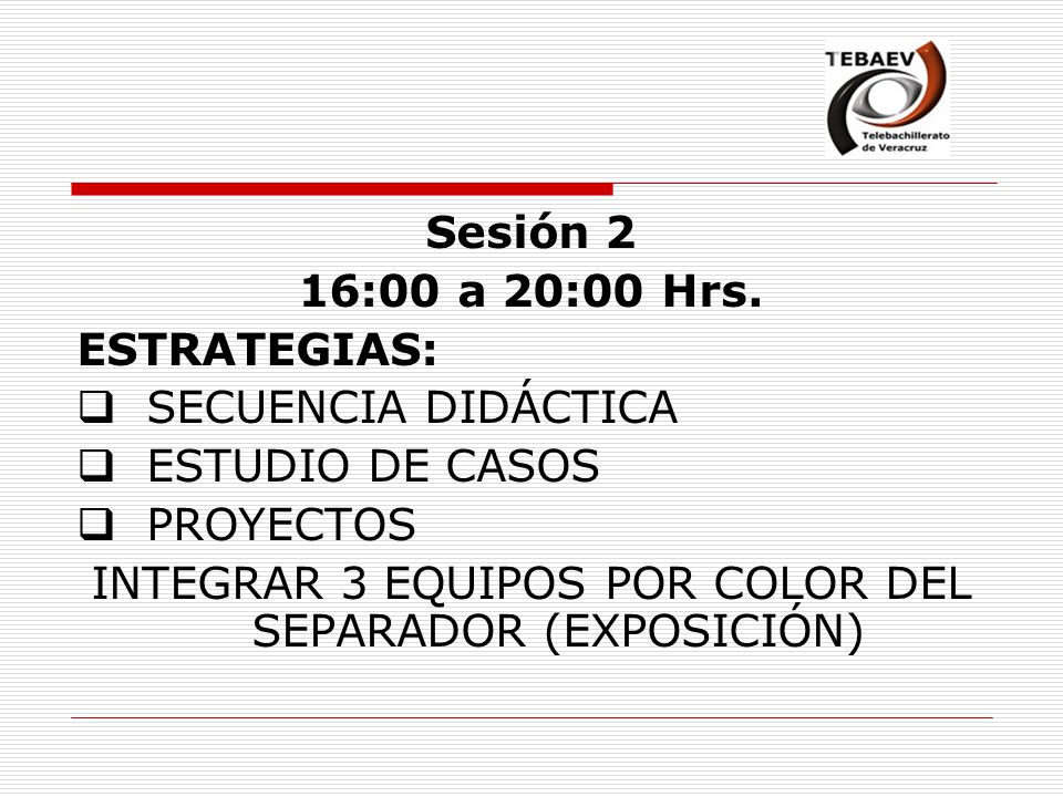 INTEGRAR 3 EQUIPOS POR COLOR DEL SEPARADOR (EXPOSICIÓN)
