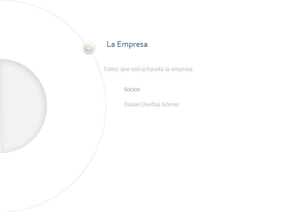La Empresa Como que estructurada la empresa Socios Daniel Dueñas Gómez