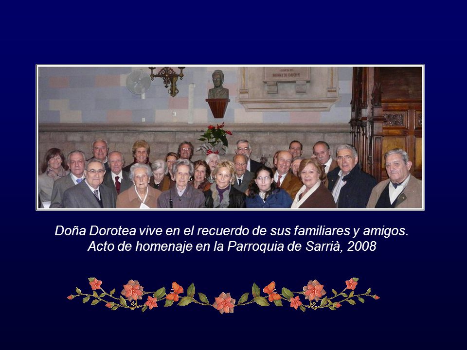 Doña Dorotea vive en el recuerdo de sus familiares y amigos
