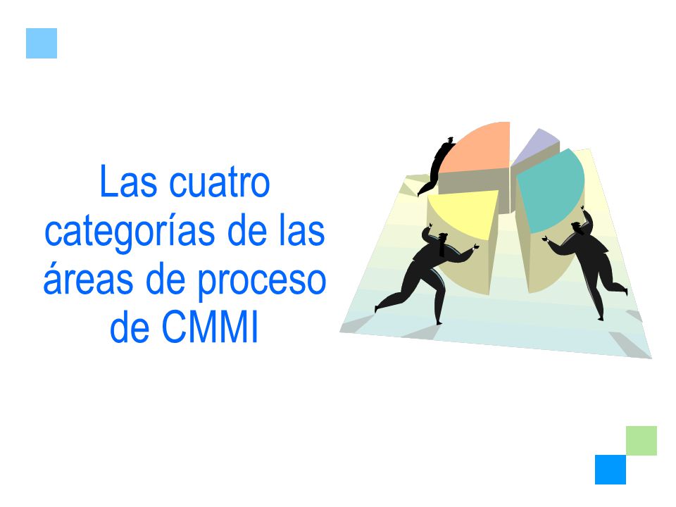 Las cuatro categorías de las áreas de proceso de CMMI