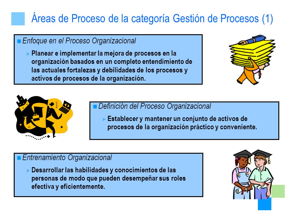 Áreas de Proceso de la categoría Gestión de Procesos (1)