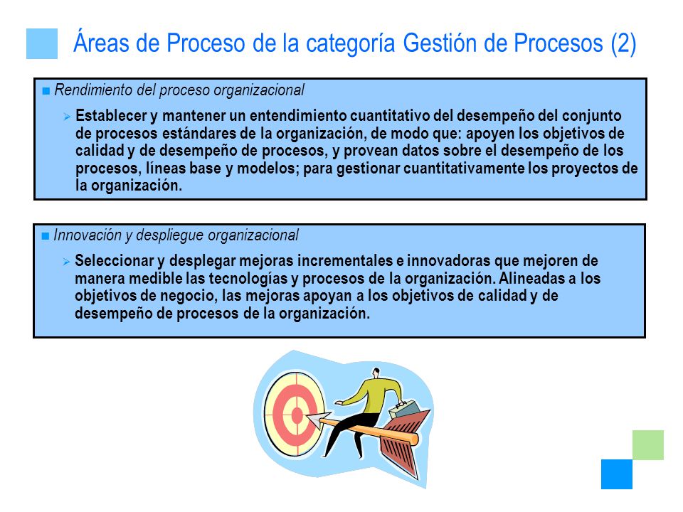 Áreas de Proceso de la categoría Gestión de Procesos (2)