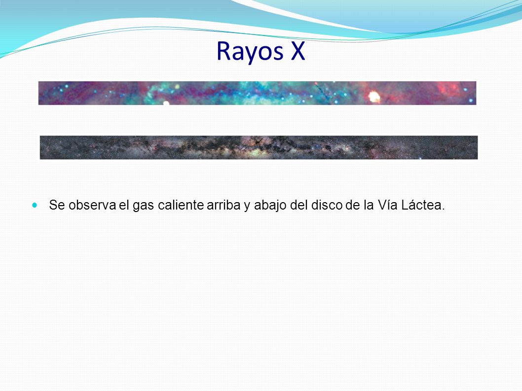 Rayos X Se observa el gas caliente arriba y abajo del disco de la Vía Láctea.