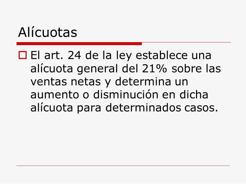 Alícuotas