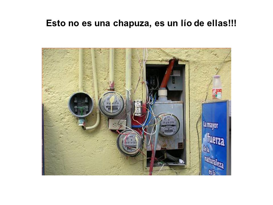 Esto no es una chapuza, es un lío de ellas!!!