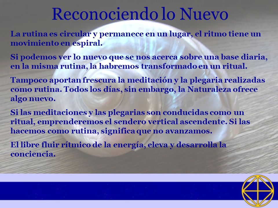 Reconociendo lo Nuevo La rutina es circular y permanece en un lugar, el ritmo tiene un movimiento en espiral.