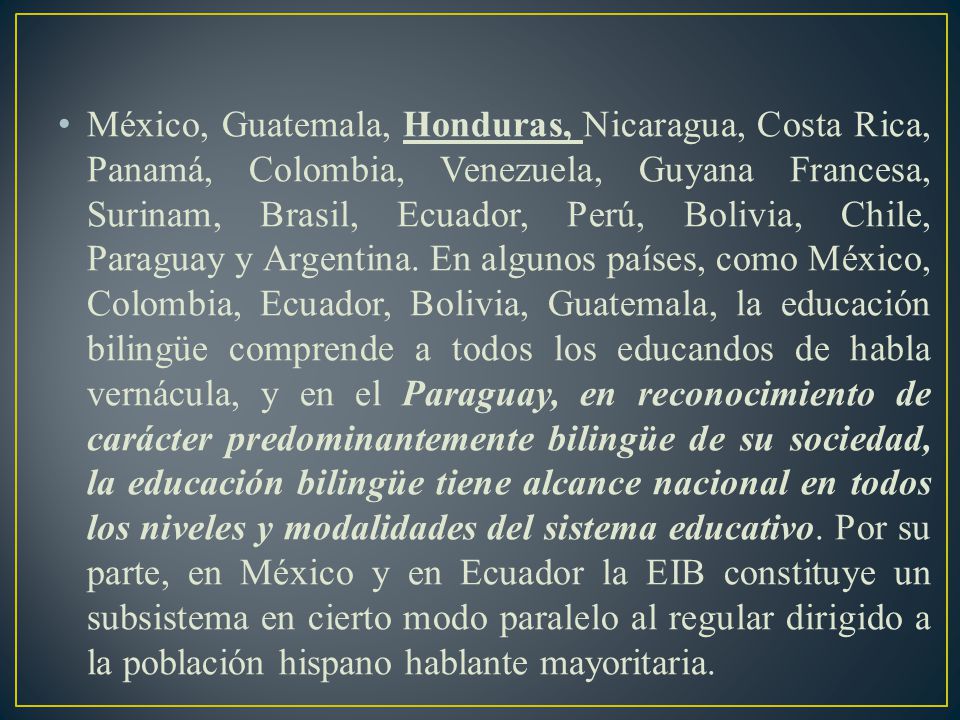 México, Guatemala, Honduras, Nicaragua, Costa Rica, Panamá, Colombia, Venezuela, Guyana Francesa, Surinam, Brasil, Ecuador, Perú, Bolivia, Chile, Paraguay y Argentina.