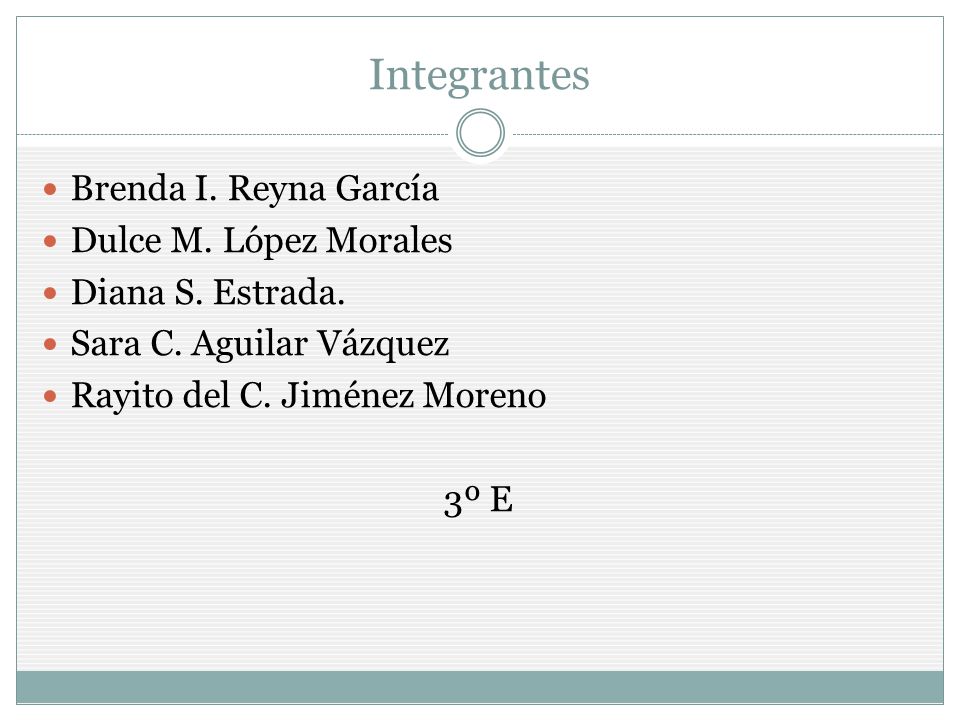 Integrantes Brenda I. Reyna García Dulce M. López Morales