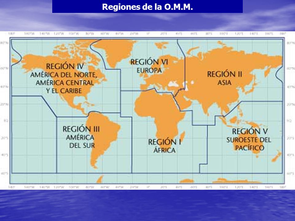 Regiones de la O.M.M.