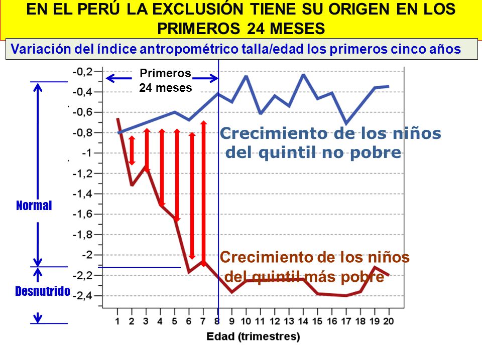 EN EL PERÚ LA EXCLUSIÓN TIENE SU ORIGEN EN LOS PRIMEROS 24 MESES