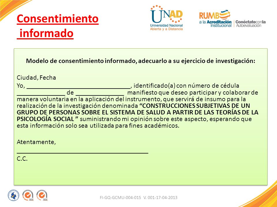 Consentimiento informado