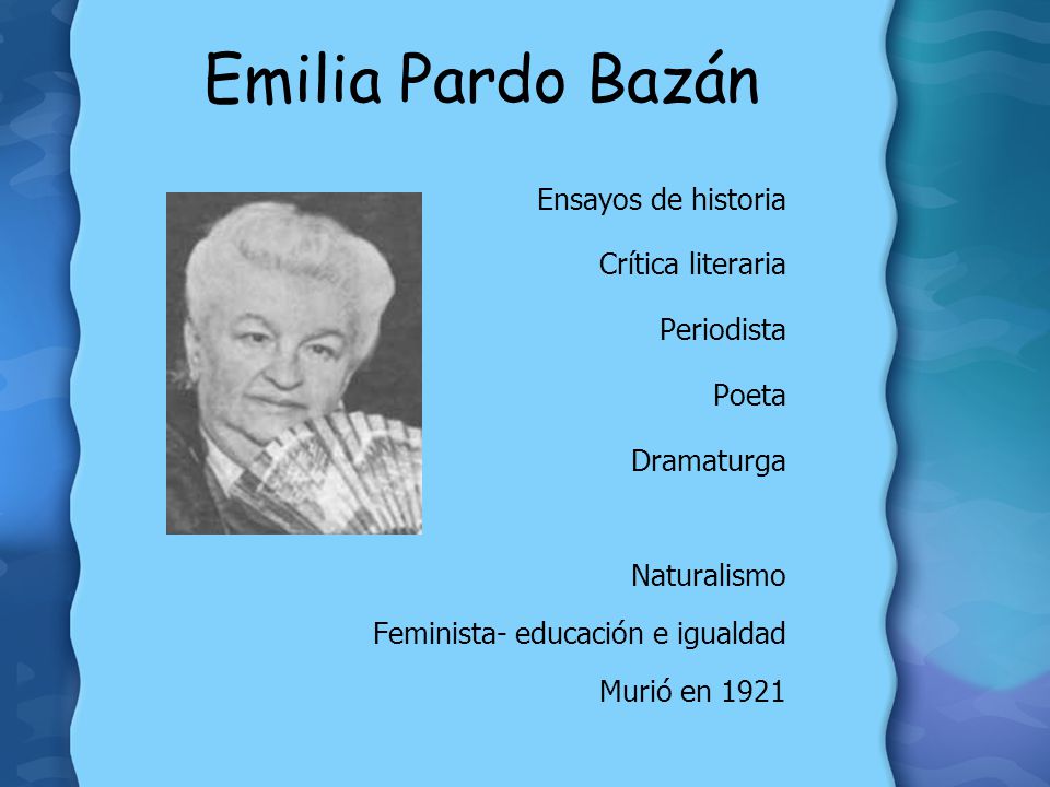 Emilia Pardo Bazán Ensayos de historia Crítica literaria Periodista