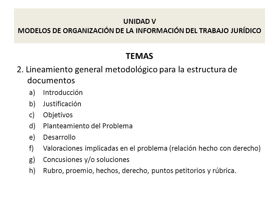 2. Lineamiento general metodológico para la estructura de documentos