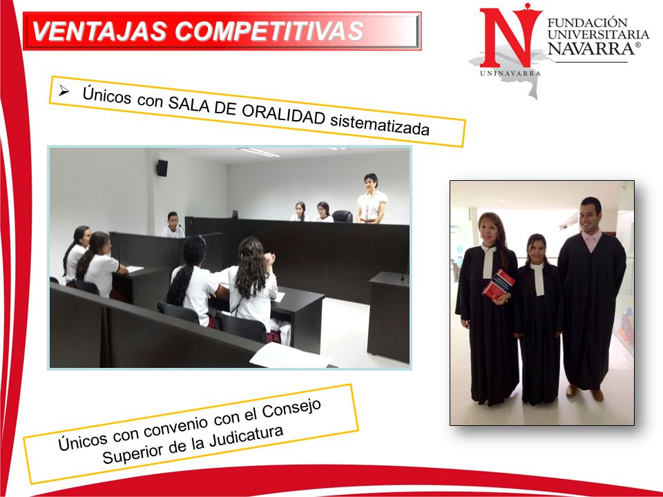 Únicos con convenio con el Consejo Superior de la Judicatura