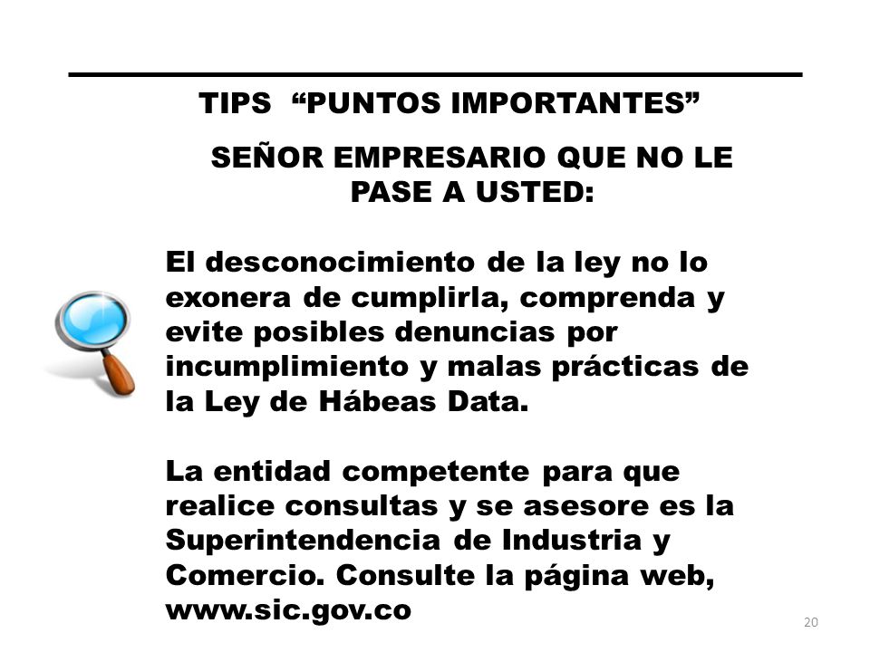TIPS PUNTOS IMPORTANTES SEÑOR EMPRESARIO QUE NO LE PASE A USTED: