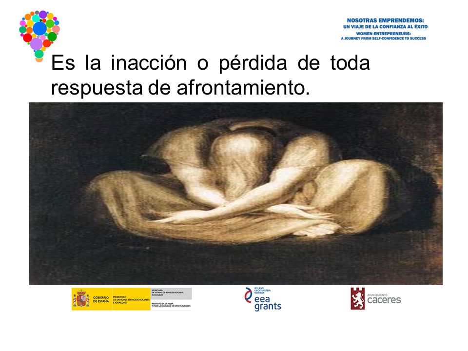 Es la inacción o pérdida de toda respuesta de afrontamiento.