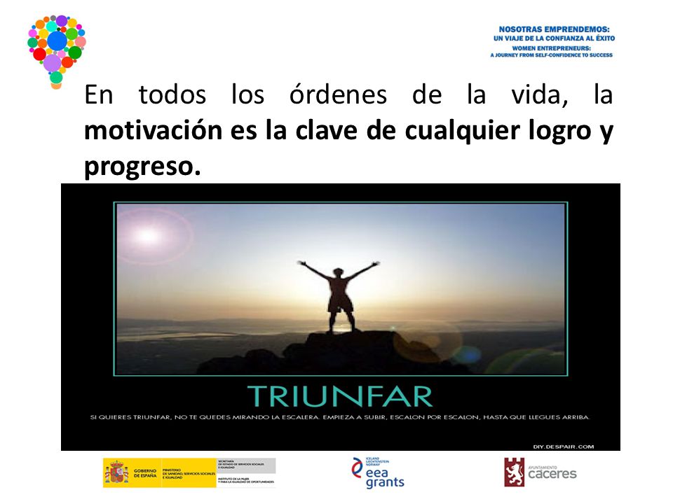 En todos los órdenes de la vida, la motivación es la clave de cualquier logro y progreso.