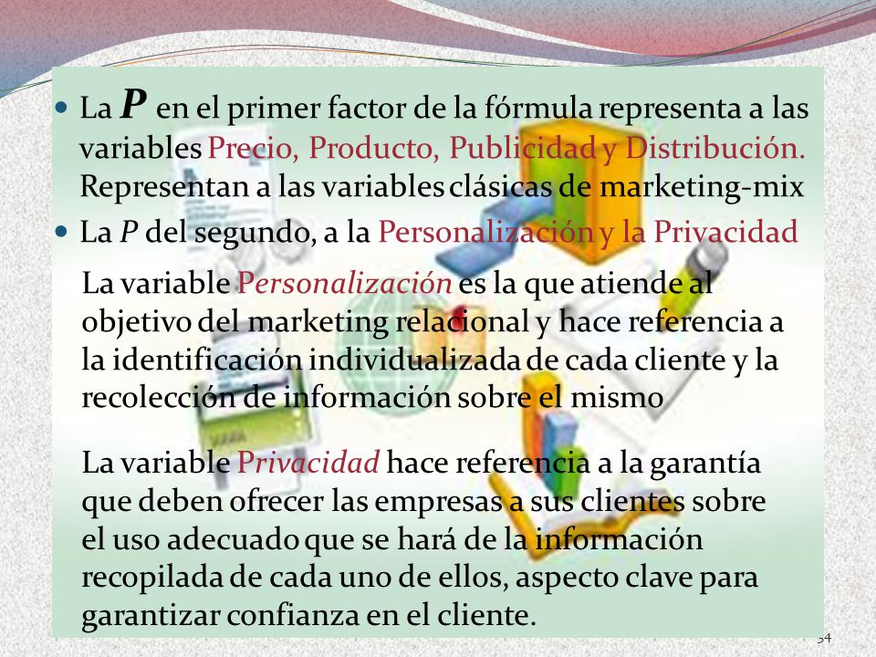 La P en el primer factor de la fórmula representa a las variables Precio, Producto, Publicidad y Distribución. Representan a las variables clásicas de marketing-mix
