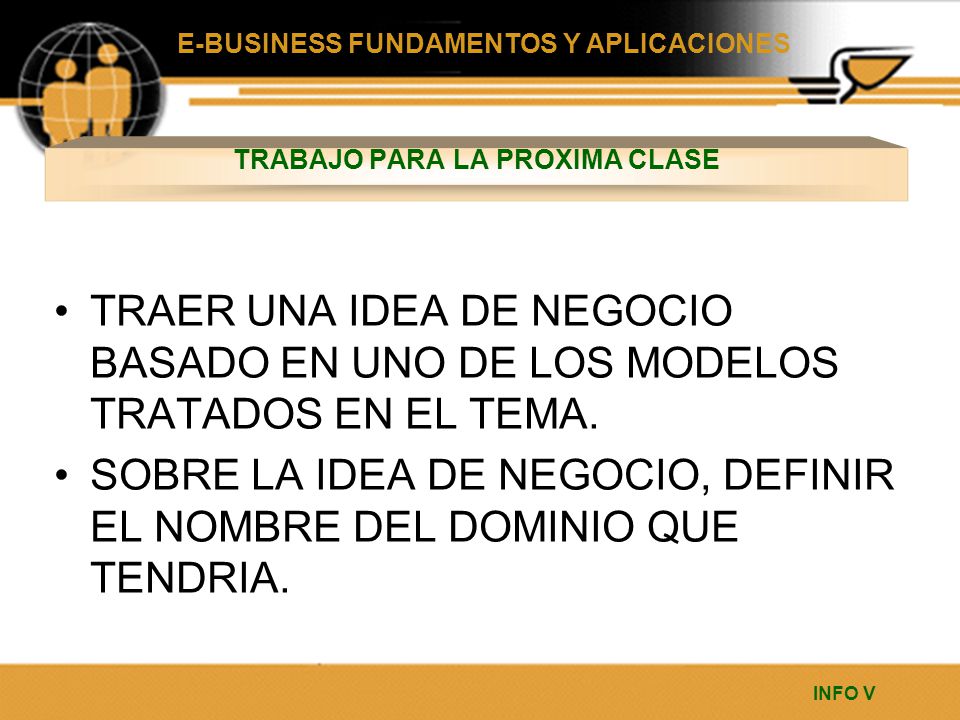 TRABAJO PARA LA PROXIMA CLASE