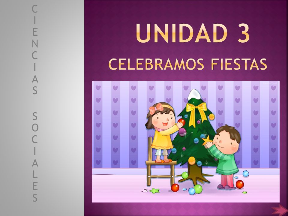 Unidad 3 Celebramos fiestas C I E N C I A S S O C I A L E S