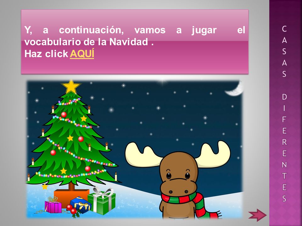 Y, a continuación, vamos a jugar el vocabulario de la Navidad .
