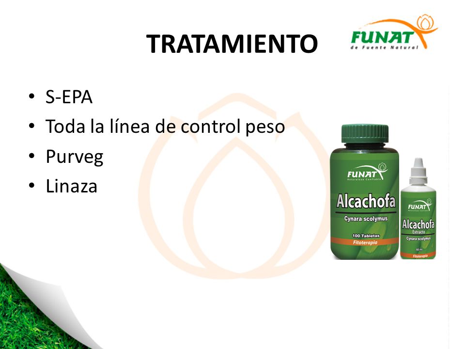 TRATAMIENTO S-EPA Toda la línea de control peso Purveg Linaza
