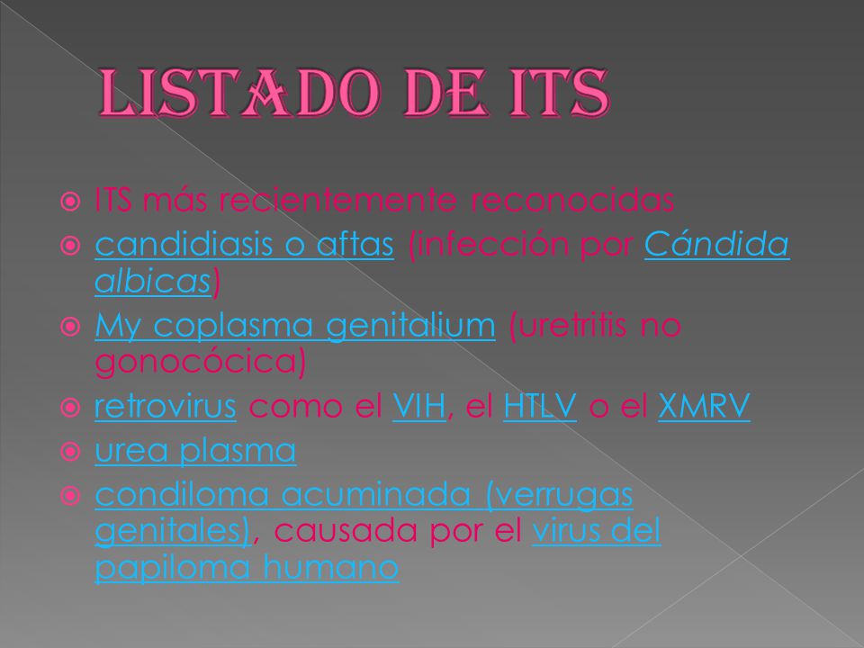 Listado de its ITS más recientemente reconocidas