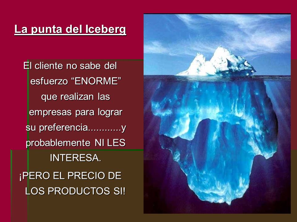 ¡PERO EL PRECIO DE LOS PRODUCTOS SI!