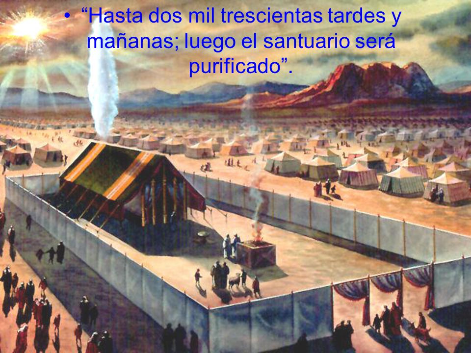 Hasta dos mil trescientas tardes y mañanas; luego el santuario será purificado .