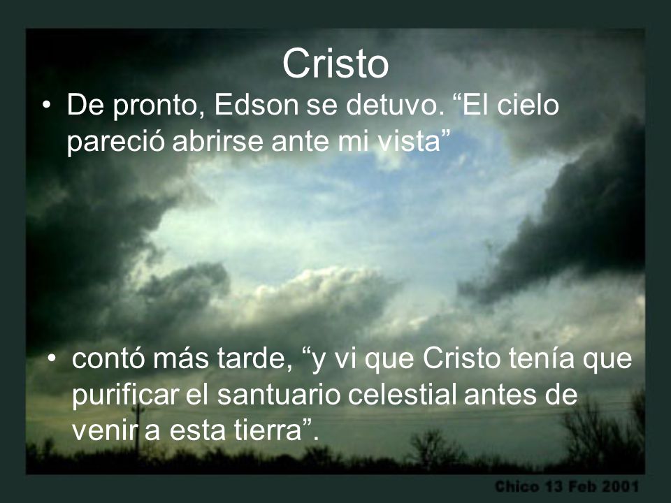 Cristo De pronto, Edson se detuvo. El cielo pareció abrirse ante mi vista