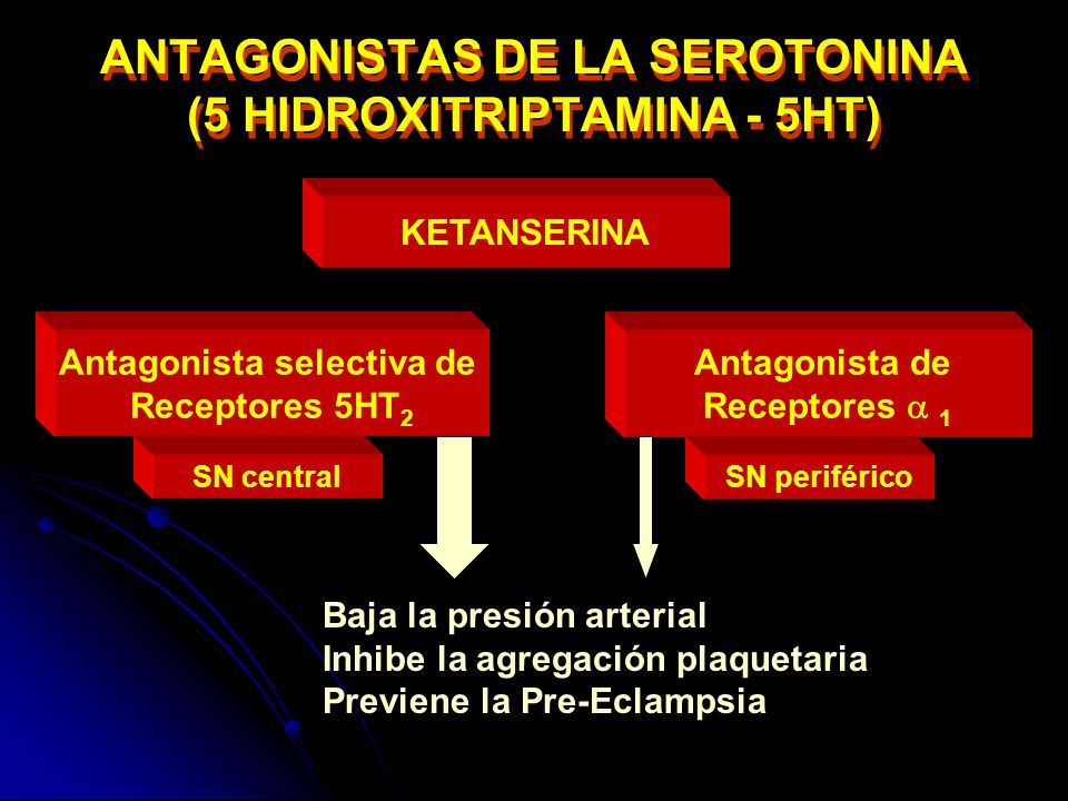 ANTAGONISTAS DE LA SEROTONINA (5 HIDROXITRIPTAMINA - 5HT)