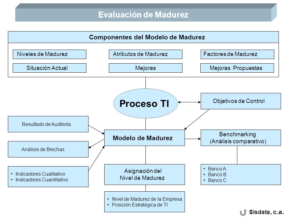 Proceso TI Evaluación de Madurez Componentes del Modelo de Madurez