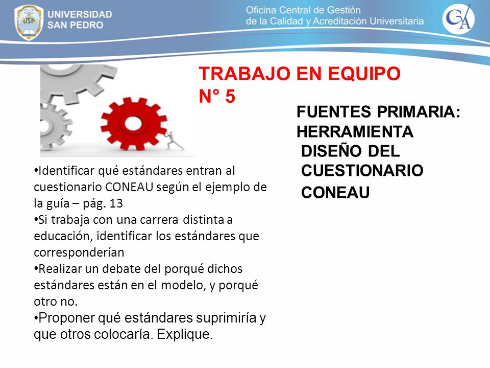 TRABAJO EN EQUIPO N° 5 FUENTES PRIMARIA: HERRAMIENTA DISEÑO DEL