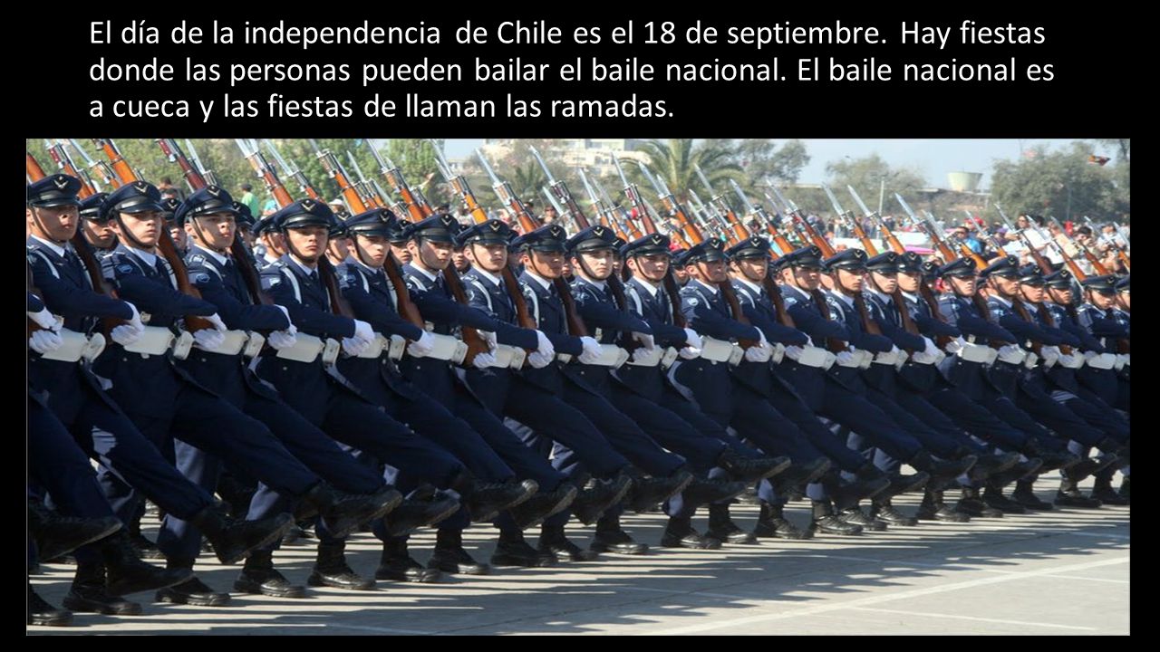 El día de la independencia de Chile es el 18 de septiembre