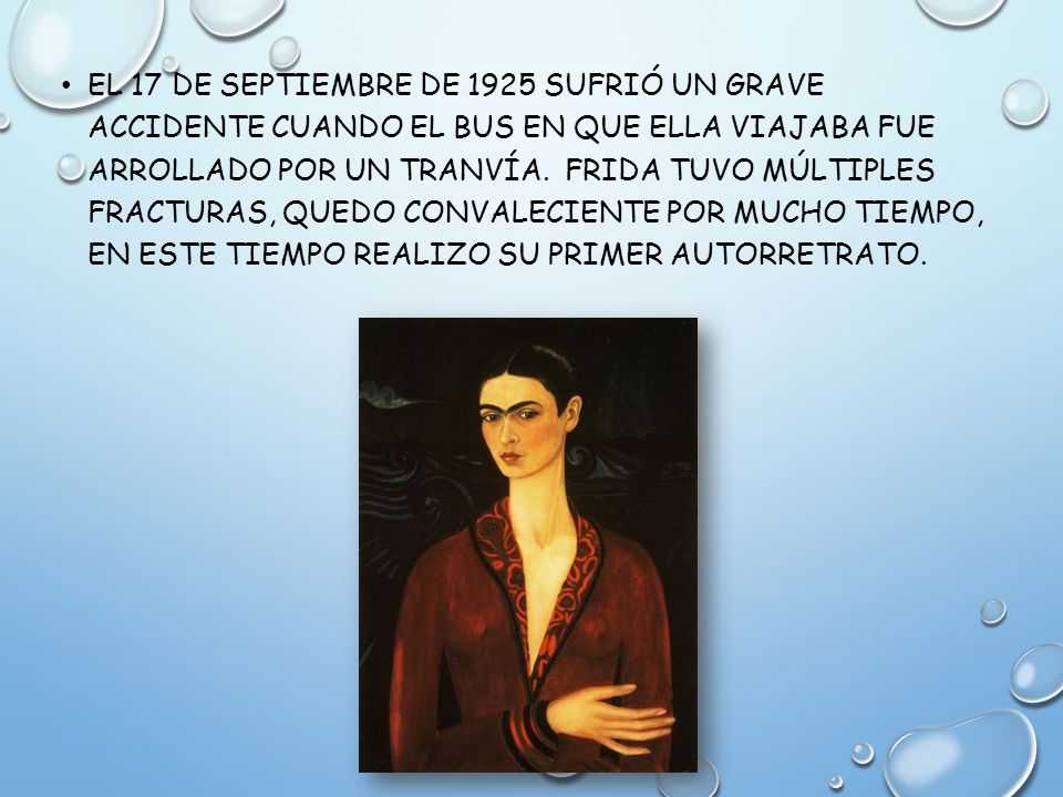 El 17 de septiembre de 1925 sufrió un grave accidente cuando el bus en que ella viajaba fue arrollado por un tranvía.